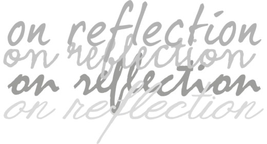 on reflection
